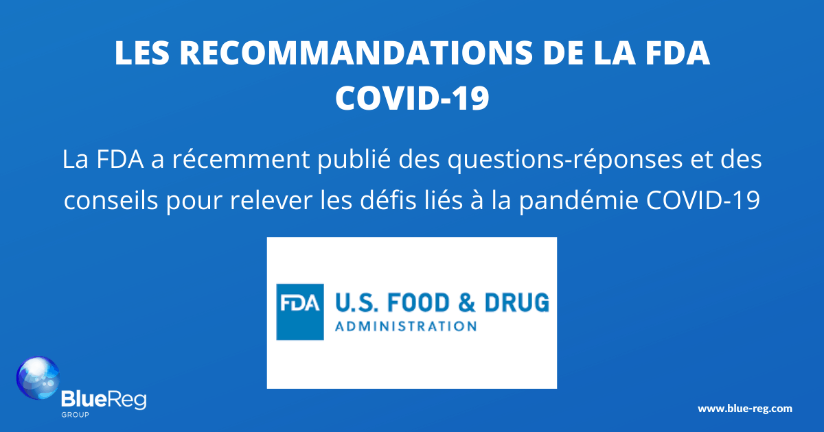 recommandations FDA COVID-19